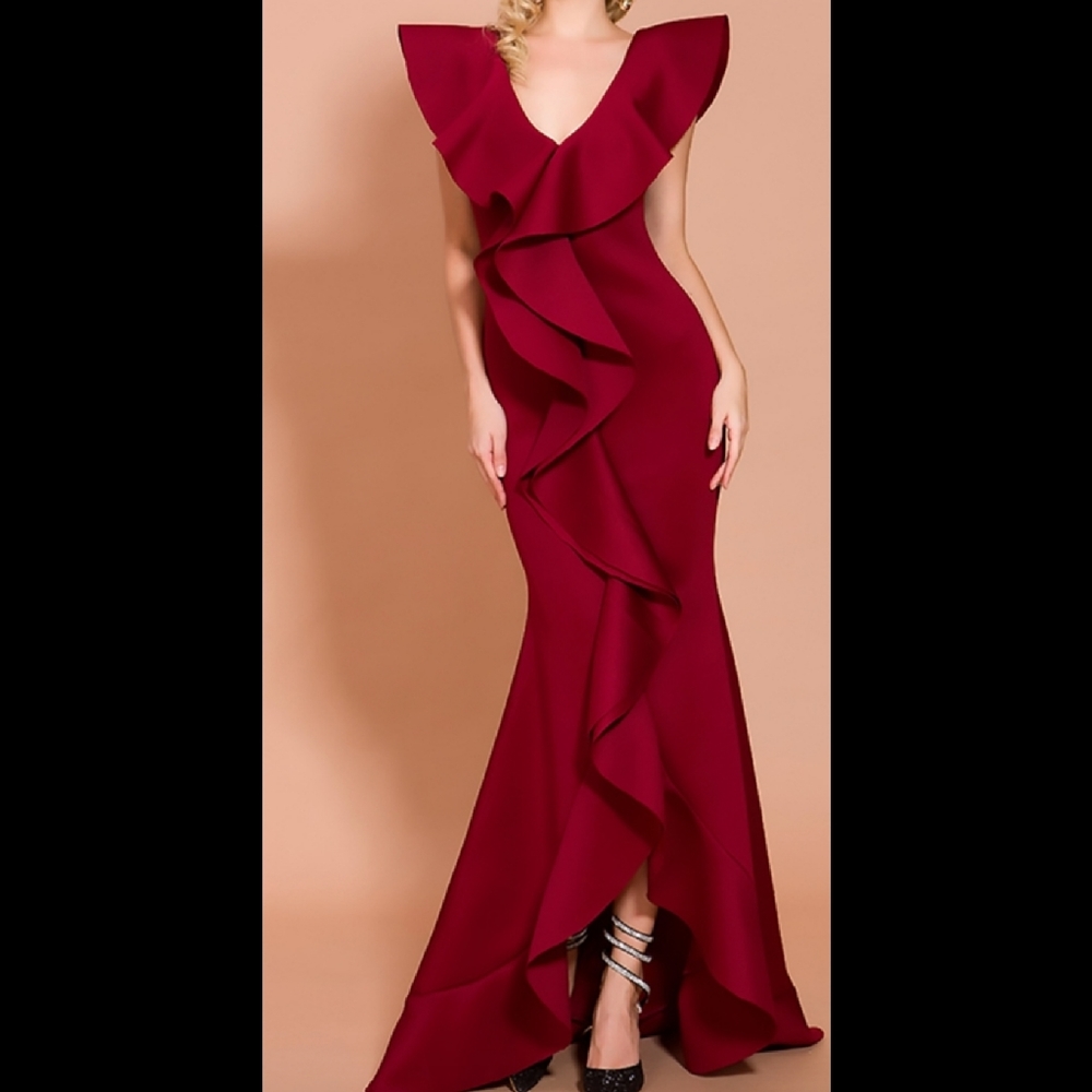 XL Burgundy Mermaid Dress